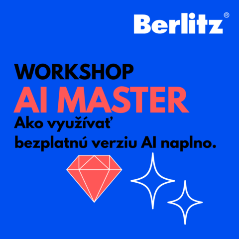 Workshop o efektívnom využití AI pre jednotlivcov<br /> individuálne školenie<br /> flexibilné termíny<br /> 3 x 60 min<br /> prezenčne